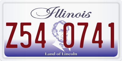 IL license plate Z540741