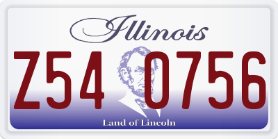 IL license plate Z540756