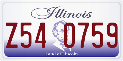 IL license plate Z540759