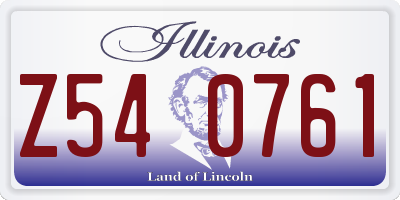 IL license plate Z540761