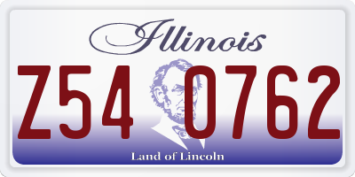 IL license plate Z540762