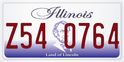 IL license plate Z540764