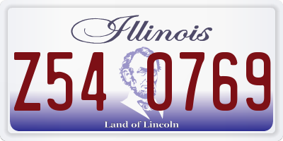 IL license plate Z540769