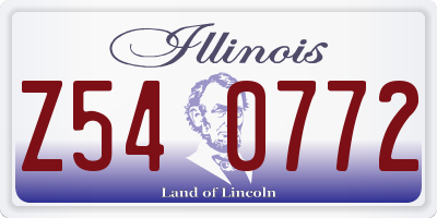 IL license plate Z540772