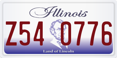 IL license plate Z540776