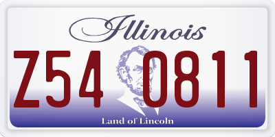 IL license plate Z540811