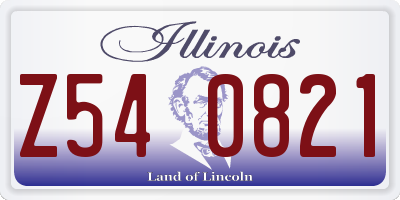 IL license plate Z540821