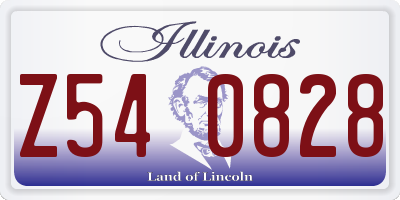 IL license plate Z540828