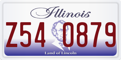 IL license plate Z540879