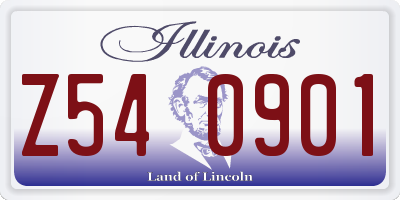 IL license plate Z540901