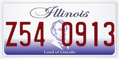 IL license plate Z540913