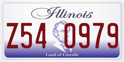 IL license plate Z540979