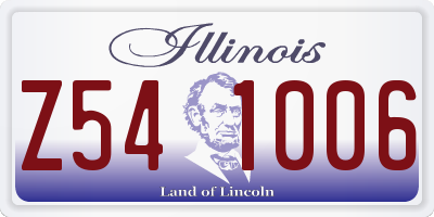 IL license plate Z541006