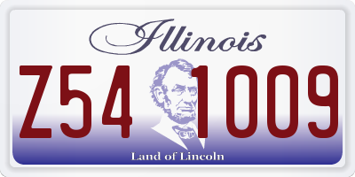 IL license plate Z541009