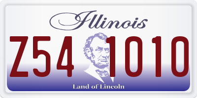 IL license plate Z541010
