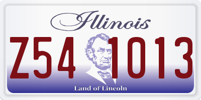 IL license plate Z541013