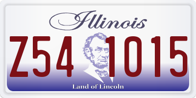 IL license plate Z541015