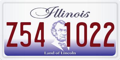 IL license plate Z541022