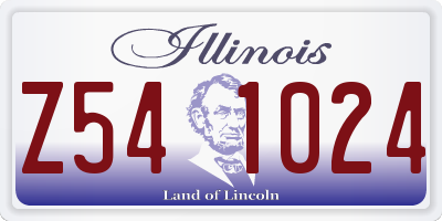 IL license plate Z541024