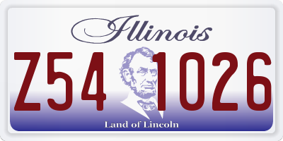 IL license plate Z541026
