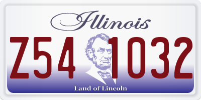 IL license plate Z541032