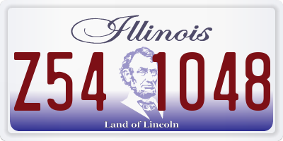 IL license plate Z541048