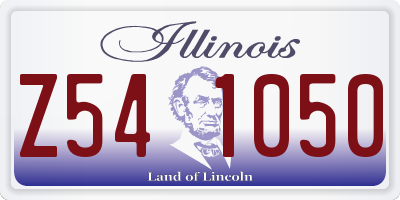IL license plate Z541050