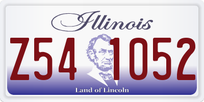 IL license plate Z541052