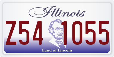 IL license plate Z541055