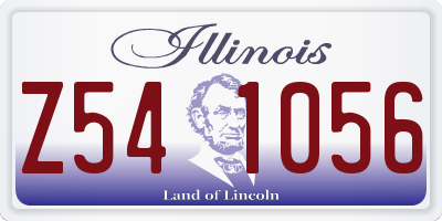 IL license plate Z541056