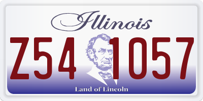 IL license plate Z541057