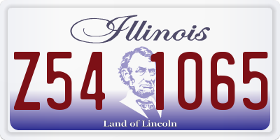 IL license plate Z541065