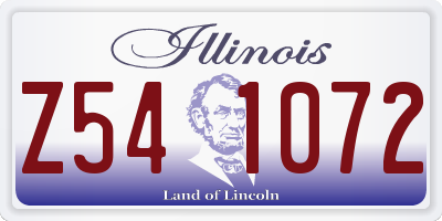 IL license plate Z541072