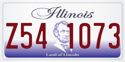 IL license plate Z541073