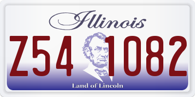 IL license plate Z541082