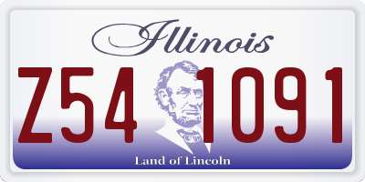 IL license plate Z541091
