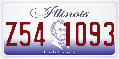 IL license plate Z541093