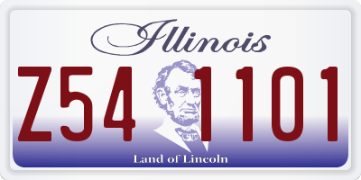 IL license plate Z541101