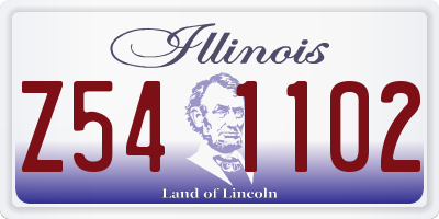 IL license plate Z541102