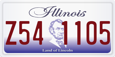 IL license plate Z541105