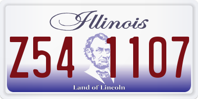 IL license plate Z541107