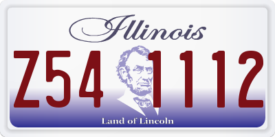IL license plate Z541112