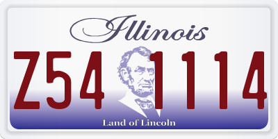 IL license plate Z541114