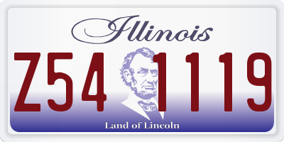 IL license plate Z541119