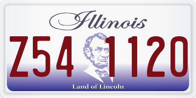 IL license plate Z541120