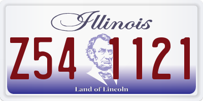 IL license plate Z541121