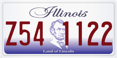IL license plate Z541122