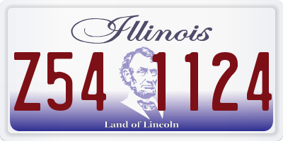IL license plate Z541124