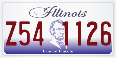 IL license plate Z541126
