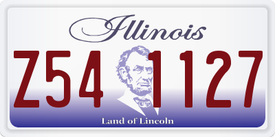IL license plate Z541127